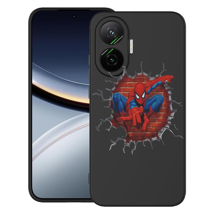 BestCase® Husa pentru Poco F7 cu Design SpiderMan, TPU Mat Ultra Slim, 2052009 B 1666