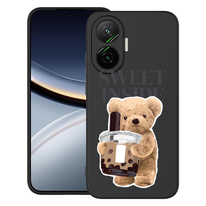 BestCase® Husa pentru Poco F7 cu Design Teddy Bear Sweet Inside, TPU Mat Ultra Slim, 2052009 B 1461