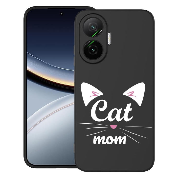 BestCase® Husa pentru Poco F7 cu Design Cat Mom, TPU Mat Ultra Slim, 2052009 B 1850