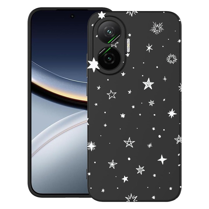 BestCase® Husa pentru Poco F7 cu Design Stars, TPU Mat Ultra Slim, 2052009 B 143