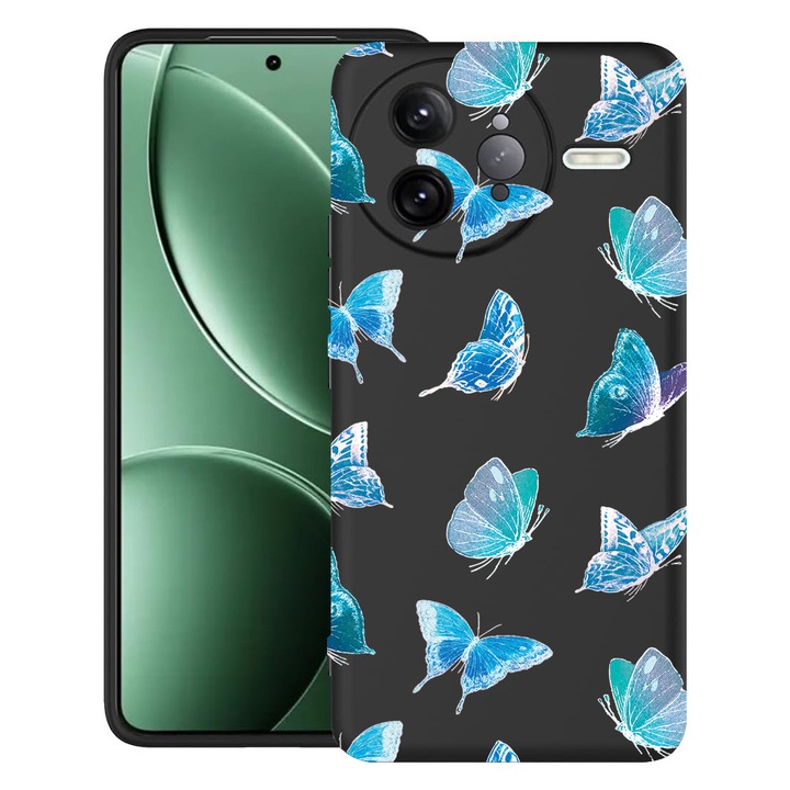 BestCase® Husa pentru Poco F7 Ultra cu Design Butterfly Pattern, TPU Mat Ultra Slim, 2052010 B 1012