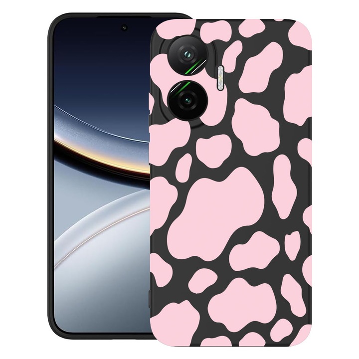 BestCase® Husa pentru Poco F7 cu Design Pink Cow, TPU Mat Ultra Slim, 2052009 B 786
