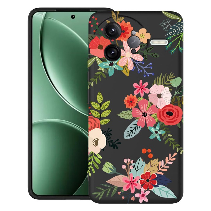 BestCase® Husa pentru Poco F7 Ultra cu Design Flowers, TPU Mat Ultra Slim, 2052010 B 630
