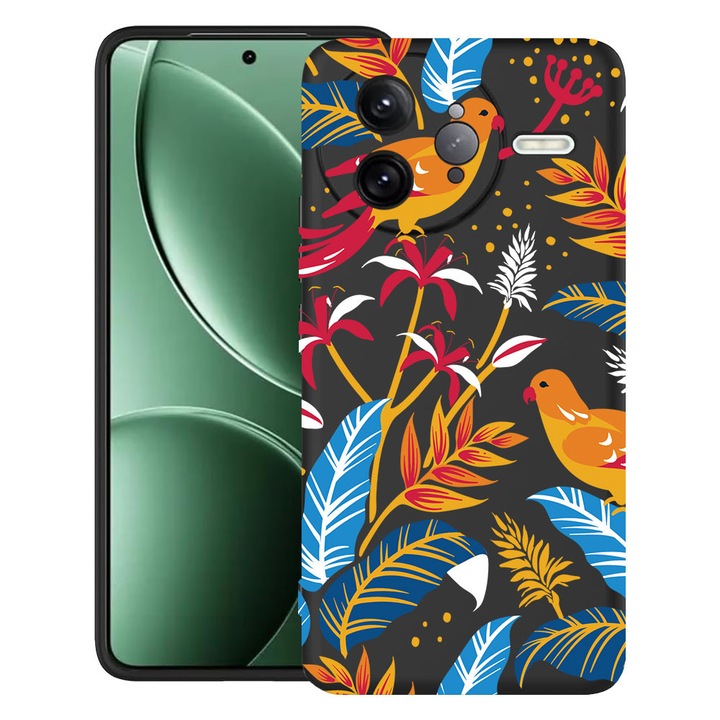 BestCase® Husa pentru Poco F7 Ultra cu Design Colored Birds, TPU Mat Ultra Slim, 2052010 B 769
