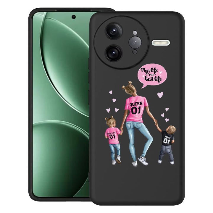 BestCase® Husa pentru Poco F7 Ultra cu Design Mom Life Boy And Girl, TPU Mat Ultra Slim, 2052010 B 557