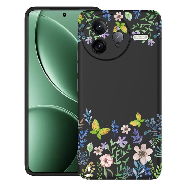 BestCase® Husa pentru Poco F7 Ultra cu Design Butterfly Flowers, TPU Mat Ultra Slim, 2052010 B 95