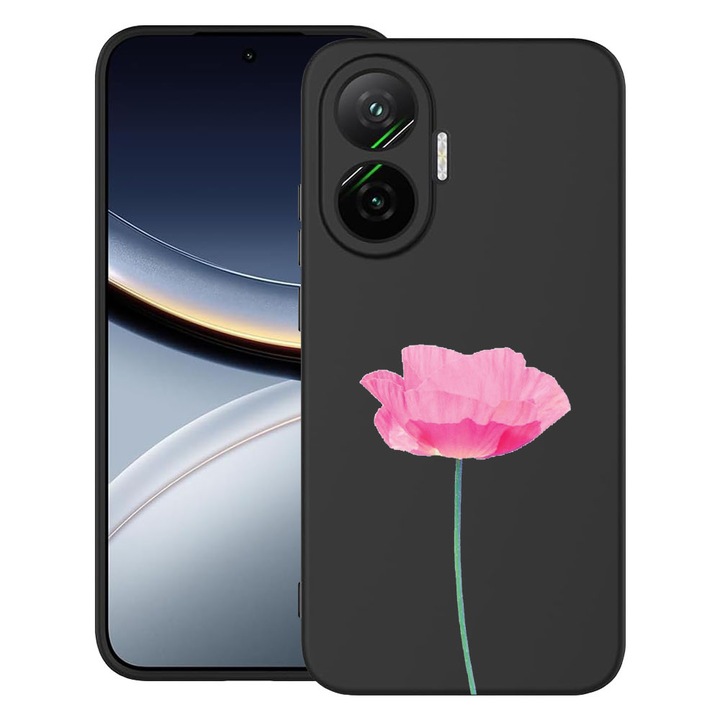 BestCase® Husa pentru Poco F7 cu Design Rose - Pastel Pink, TPU Mat Ultra Slim, 2052009 B 693