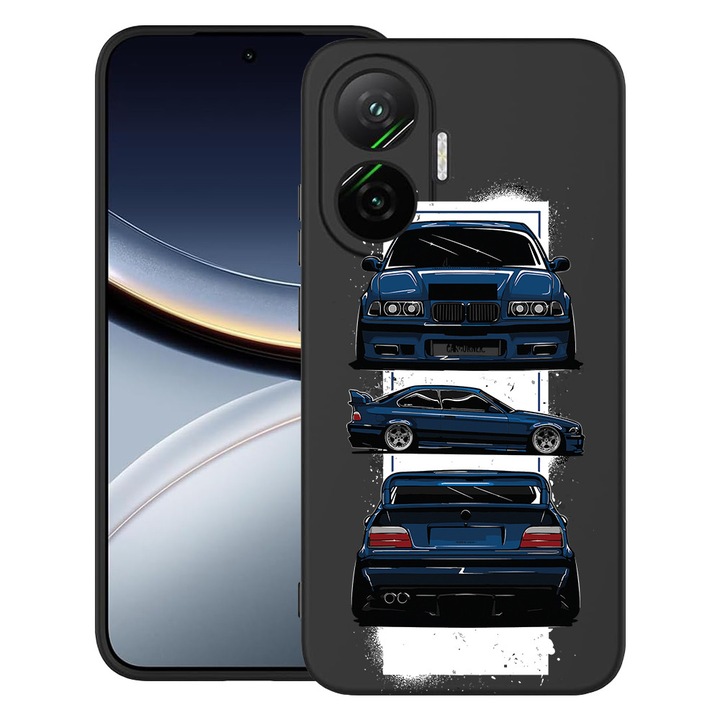 BestCase® Husa pentru Poco F7 cu Design The BMW E36, TPU Mat Ultra Slim, 2052009 B 1446