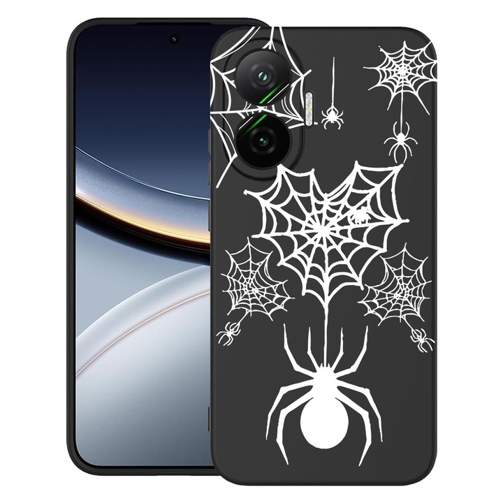 BestCase® Husa pentru Poco F7 cu Design Spider Web, TPU Mat Ultra Slim, 2052009 B 1036