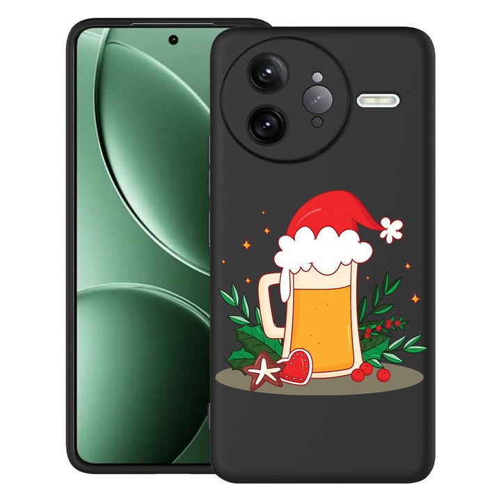 BestCase® Husa pentru Poco F7 Ultra cu Design Xmas Beer, TPU Mat Ultra Slim, 2052010 B 1607