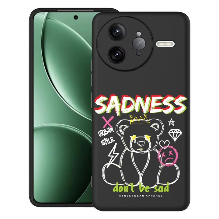 BestCase® Husa pentru Poco F7 Ultra cu Design Teddy Bear Sadness, TPU Mat Ultra Slim, 2052010 B 1558