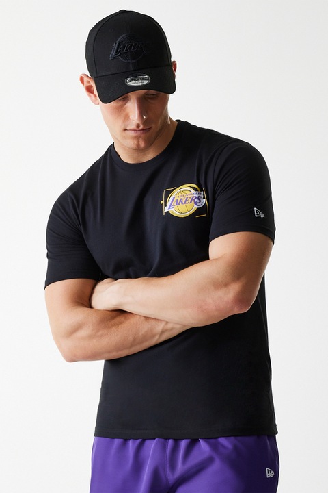 New Era, Тениска с принт на гърба, Черен