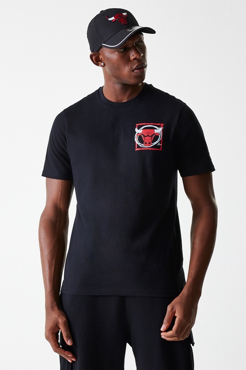 New Era, Тениска с принт на гърба, Черен