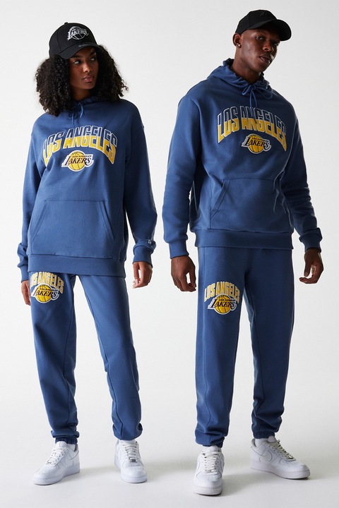 New Era, Pantaloni de trening unisex LA Lakers, Albastru pastel/Galben