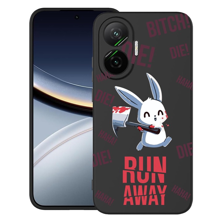 BestCase® Husa pentru Poco F7 cu Design Run away!, TPU Mat Ultra Slim, 2052009 B 1463