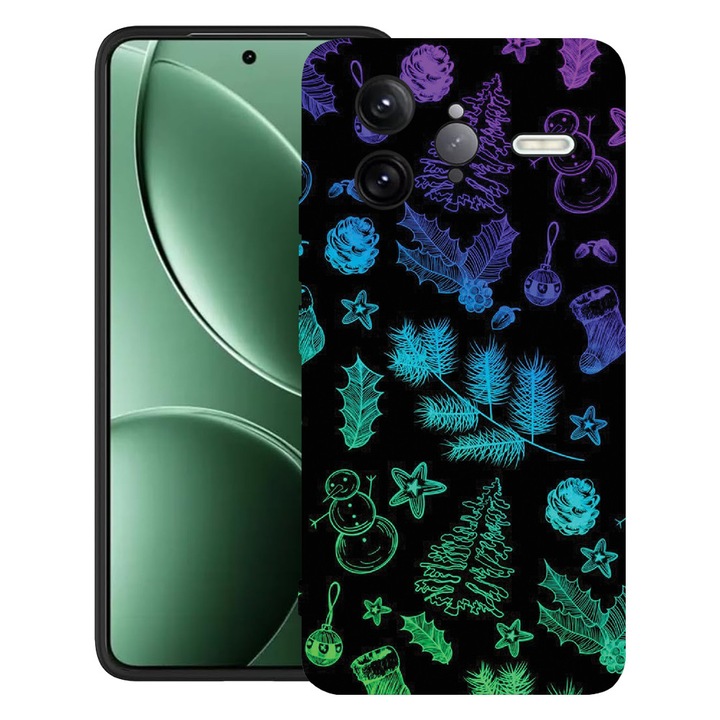 BestCase® Husa pentru Poco F7 Ultra cu Design Xmas Pattern, TPU Mat Ultra Slim, 2052010 B 1358