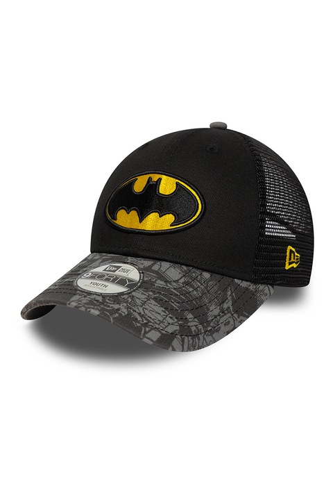 New Era, Sapca trucker ajustabila cu aplicatie Batman 9 Forty, 54-55 CM, Negru