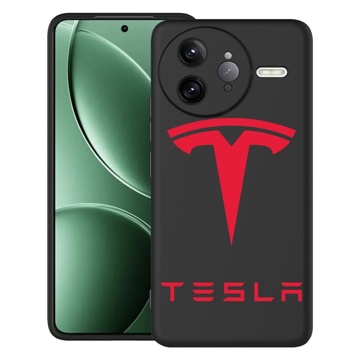 BestCase® Husa pentru Poco F7 Ultra cu Design Tesla Red, TPU Mat Ultra Slim, 2052010 B 1711