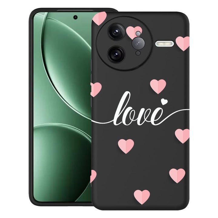 BestCase® Husa pentru Poco F7 Ultra cu Design Love Flying Hearts, TPU Mat Ultra Slim, 2052010 B 85