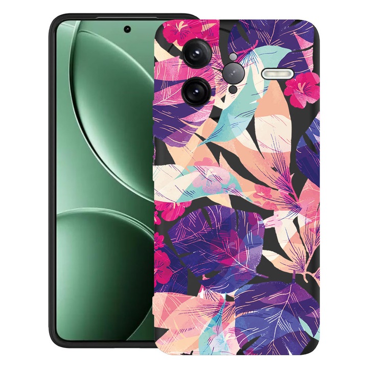 BestCase® Husa pentru Poco F7 Ultra cu Design Tropical Flowers, TPU Mat Ultra Slim, 2052010 B 71