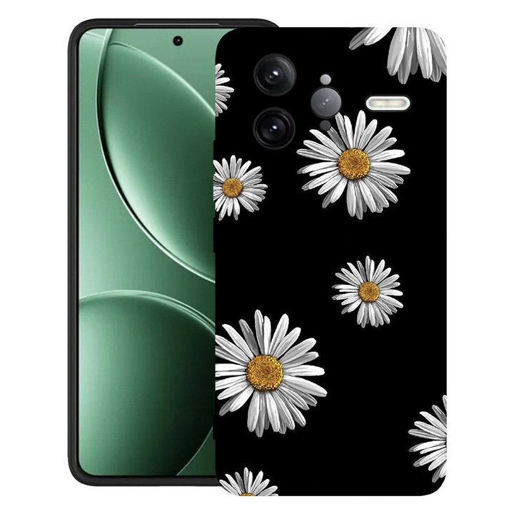 BestCase® Husa pentru Poco F7 Ultra cu Design Daisy Pattern, TPU Mat Ultra Slim, 2052010 B 1137
