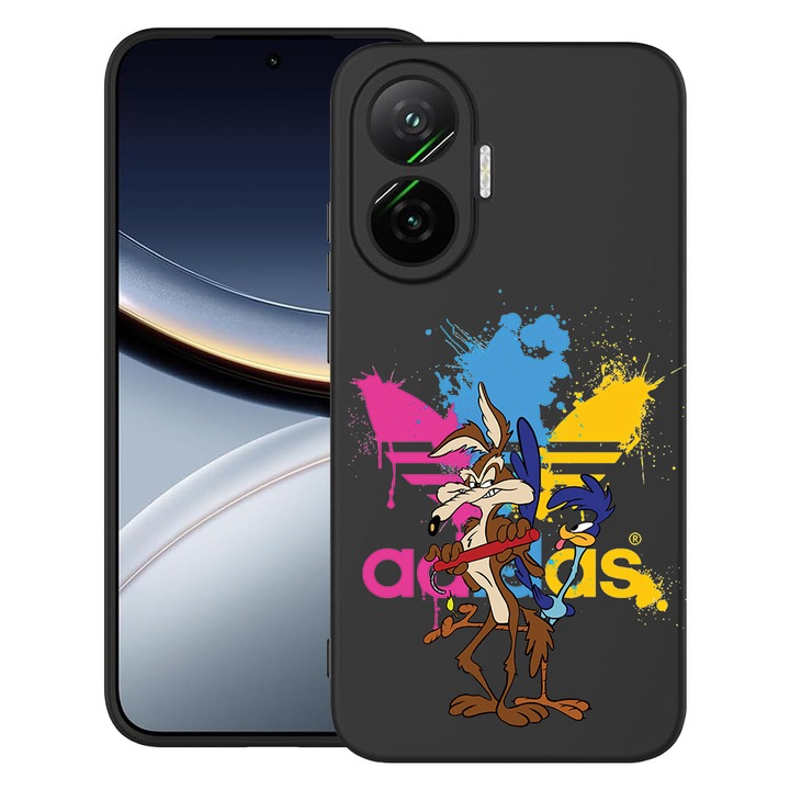 BestCase® Husa pentru Poco F7 cu Design Road Runner Bip Bip, TPU Mat Ultra Slim, 2052009 B 1837