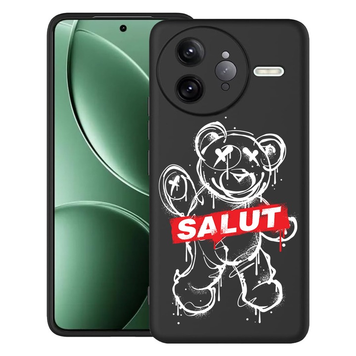 BestCase® Husa pentru Poco F7 Ultra cu Design Teddy Bear Salut, TPU Mat Ultra Slim, 2052010 B 1548