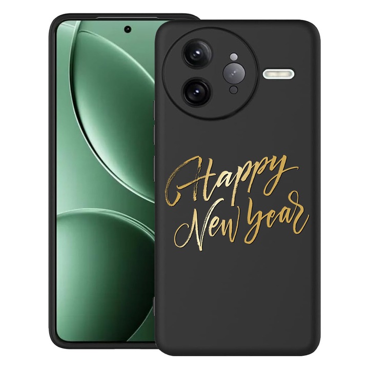 BestCase® Husa pentru Poco F7 Ultra cu Design Happy New Year, TPU Mat Ultra Slim, 2052010 B 1825