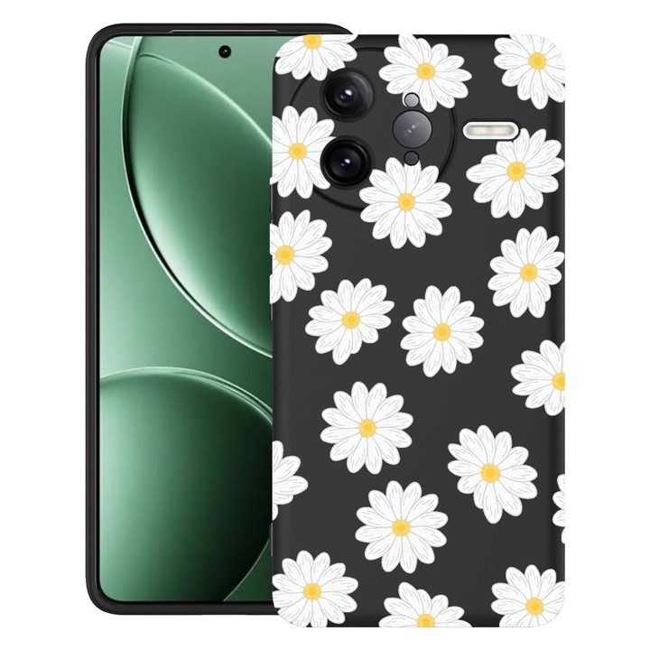 BestCase® Husa pentru Poco F7 Ultra cu Design Happy Flowers Daisy, TPU Mat Ultra Slim, 2052010 B 513