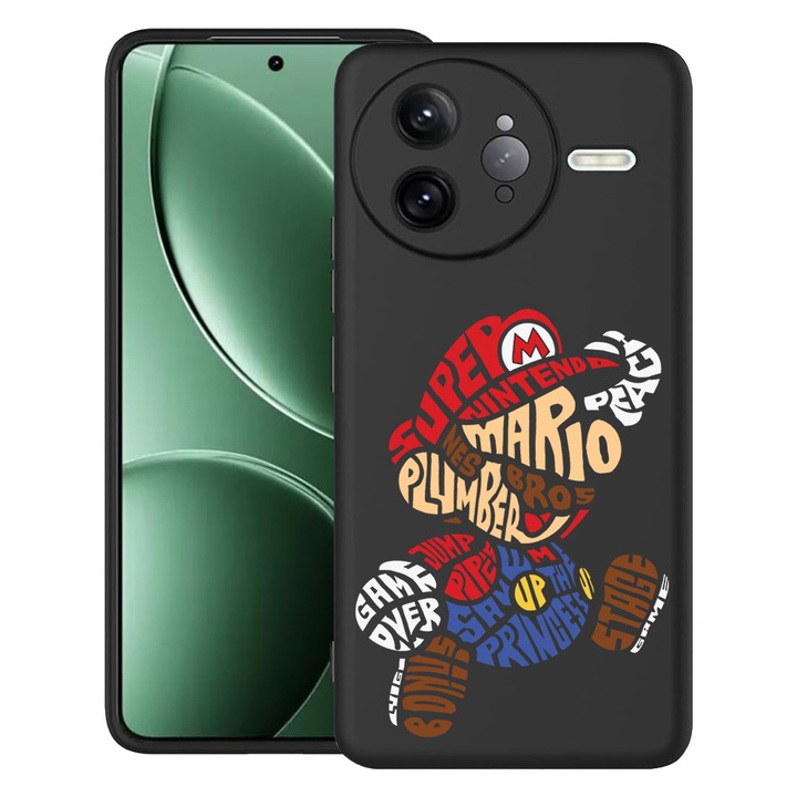 BestCase® Husa pentru Poco F7 Ultra cu Design Calligraphy Super Mario, TPU Mat Ultra Slim, 2052010 B 1524
