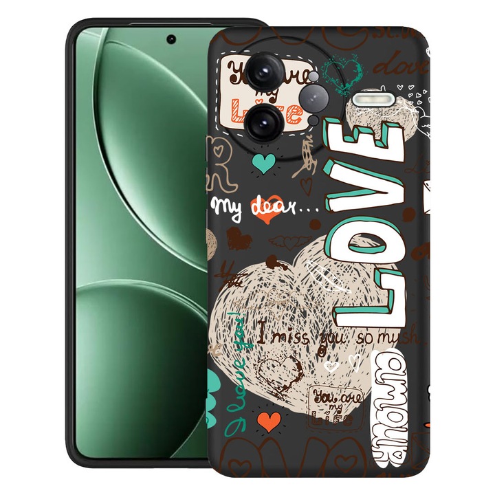 BestCase® Husa pentru Poco F7 Ultra cu Design Love, TPU Mat Ultra Slim, 2052010 B 25