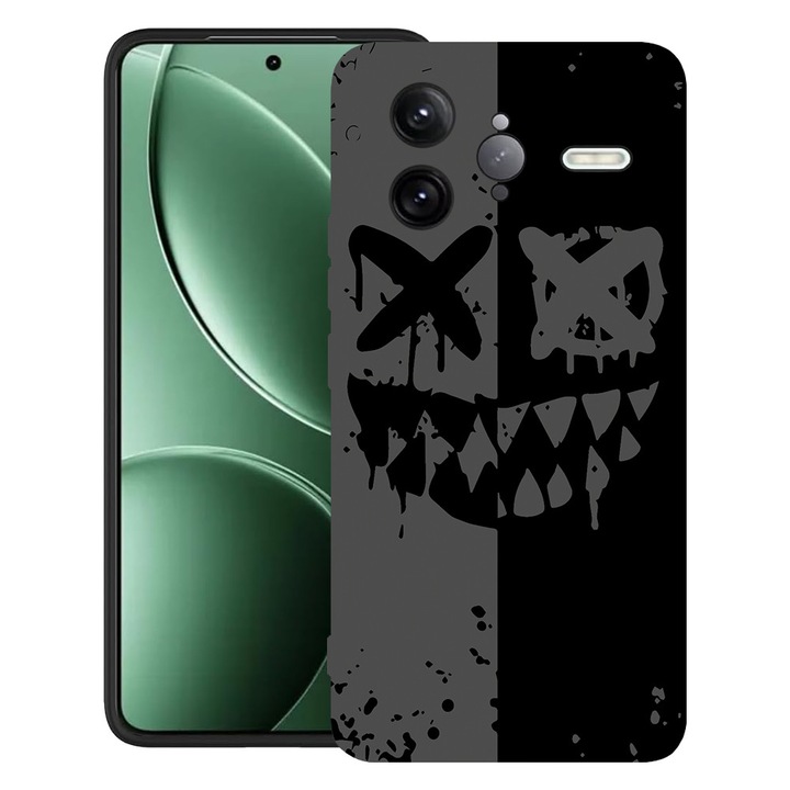 BestCase® Husa pentru Poco F7 Ultra cu Design Smiley, TPU Mat Ultra Slim, 2052010 B 1468