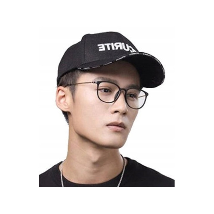 Ochelari corectivi retro, lentile din policarbonat, verde, set cu cadou