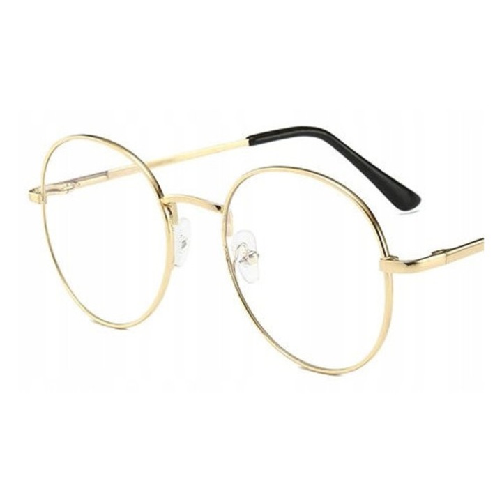 Ochelari corectivi, model F243, aurii, femei, +0.50 dioptrii, policarbonat