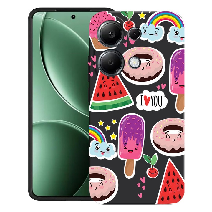 BestCase® Husa pentru Poco M6 Pro 4G / Xiaomi Redmi Note 14 Pro 4G cu Design Summer Feeling, TPU Mat Ultra Slim, 2052019 B 87