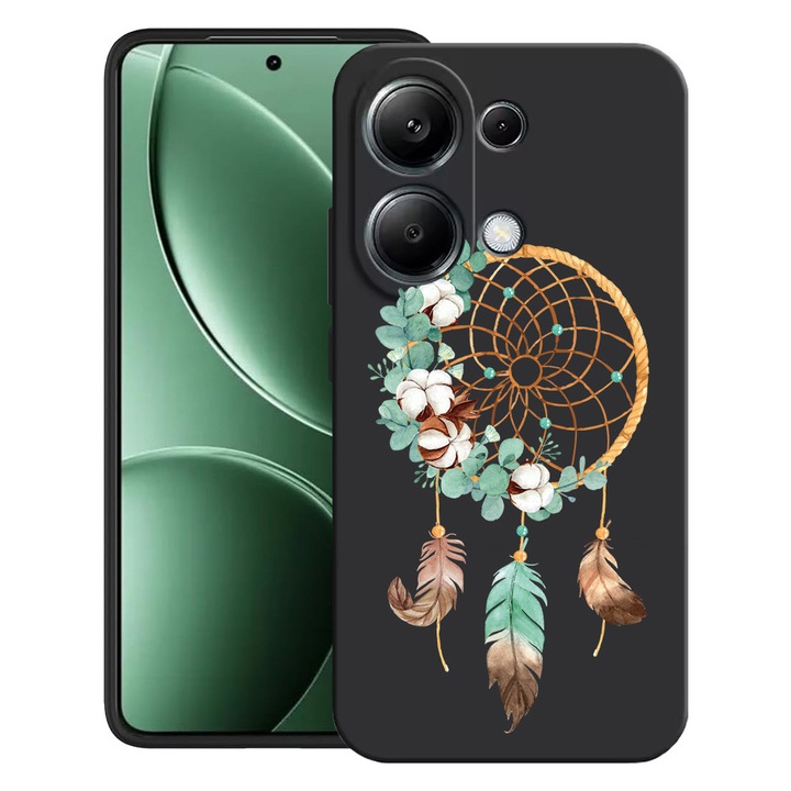 BestCase® Калъф за Poco M6 Pro 4G / Xiaomi Redmi Note 14 Pro 4G с дизайн „Капан за сънища“, ултра тънък матов TPU, 2052019 B 950