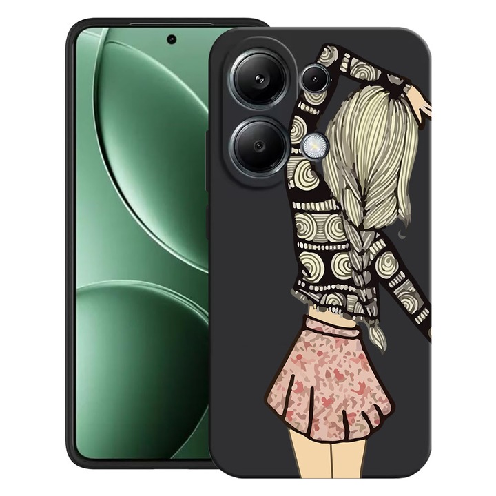 BestCase® Калъф за Poco M6 Pro 4G / Xiaomi Redmi Note 14 Pro 4G с дизайн „Приятелка“, матов TPU Ultra Slim, 2052019 B 188