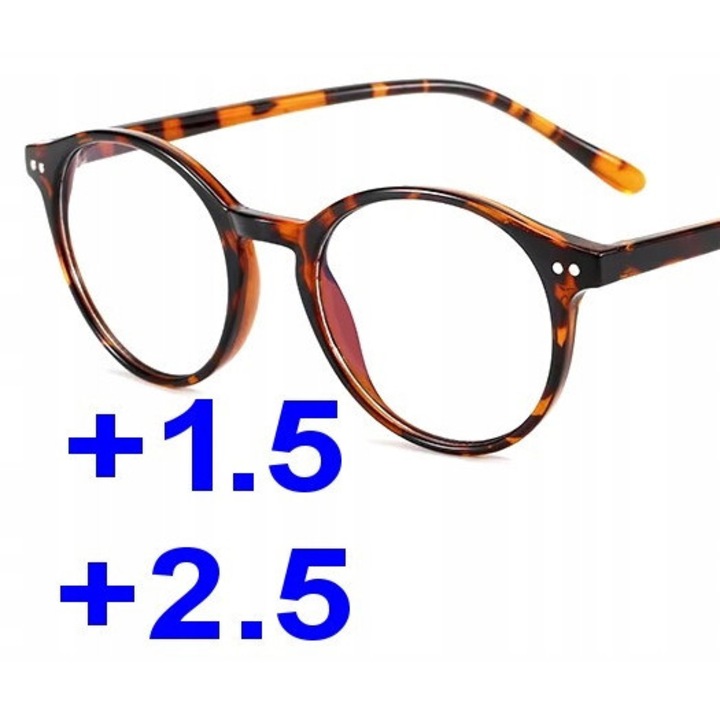 Ochelari progresivi, Pantera, +2.50, transparent, Policarbonat
