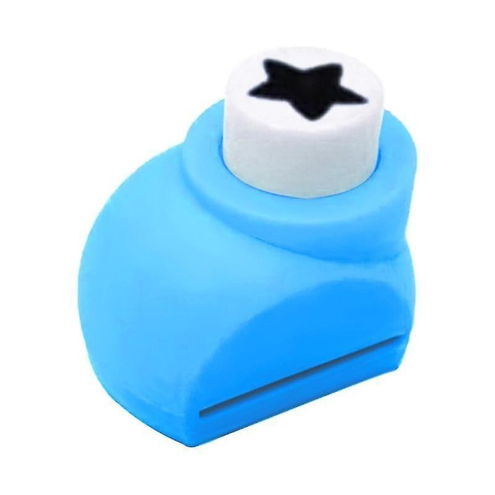 Mini papírvirág lyukasztó, 3.5x2.5x3.2cm, kék