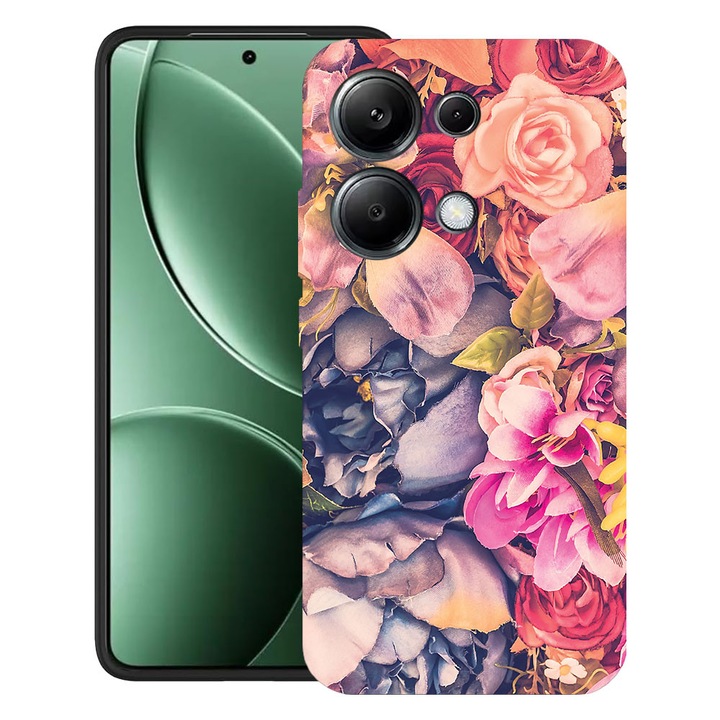 BestCase® Калъф за Poco M6 Pro 4G / Xiaomi Redmi Note 14 Pro 4G с флорален дизайн, Ултра тънък матов TPU, 2052019 B 5