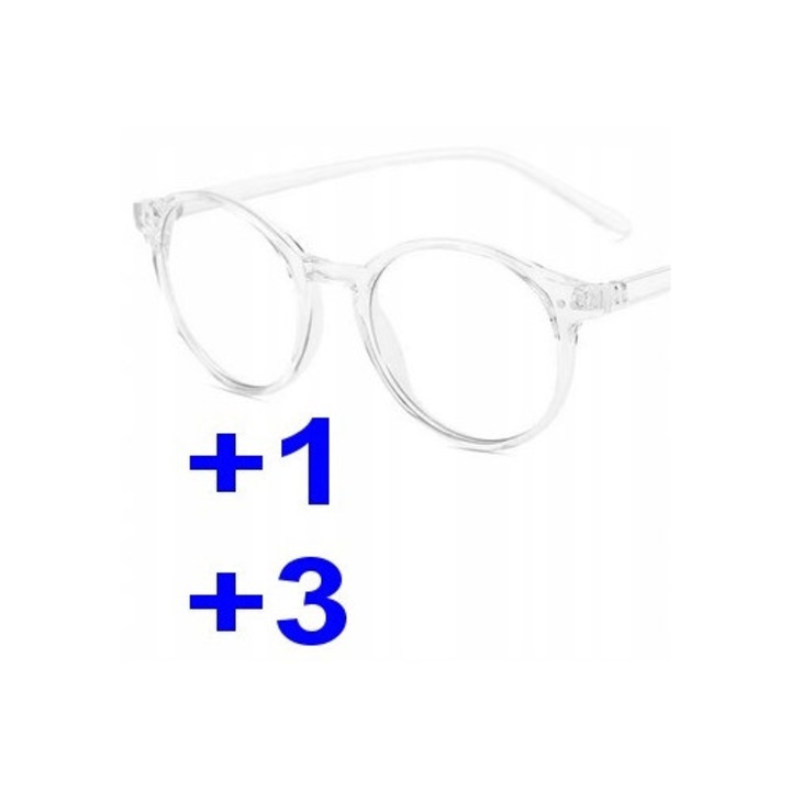 Ochelari progresivi F217g, transparent, +3.00, pentru femei, policarbonat