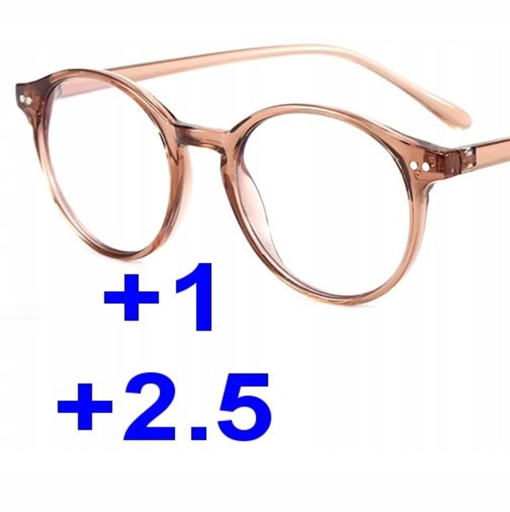 Ochelari progresivi F217g, Policarbonat, antireflex, transparent, +2.50, pentru femei