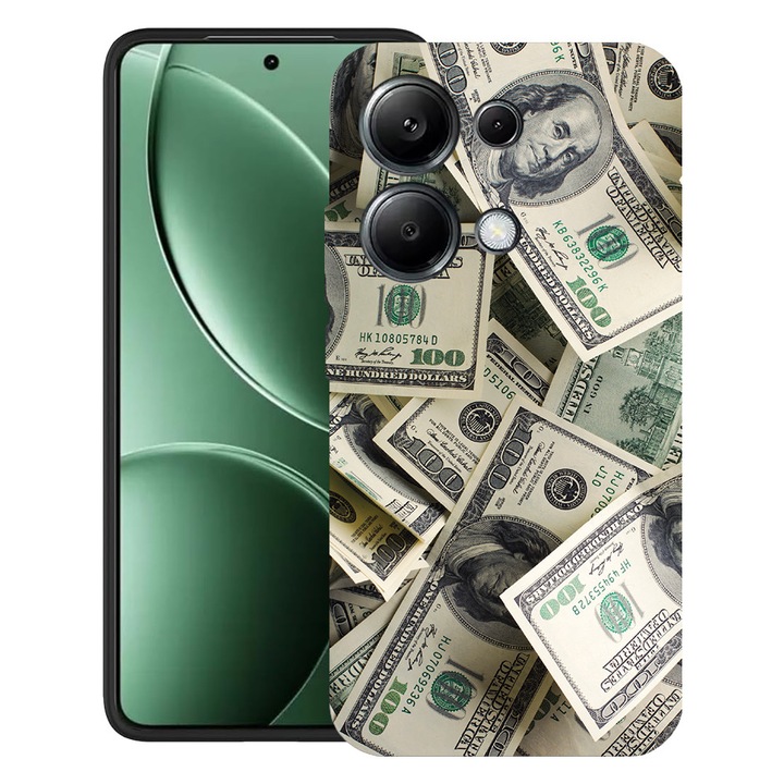 BestCase® Калъф за Poco M6 Pro 4G / Xiaomi Redmi Note 14 Pro 4G с дизайн „Мотив пари“, матов TPU, ултра тънък, 2052019 B 1444