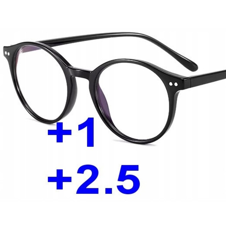 Ochelari progresivi F217g, transparent, +2.50, pentru hipermetropie, femei, policarbonat