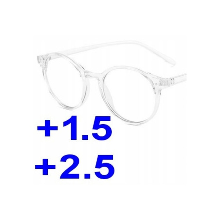Ochelari progresivi F217g, Swokance, transparent, +2.50, pentru femei, policarbonat