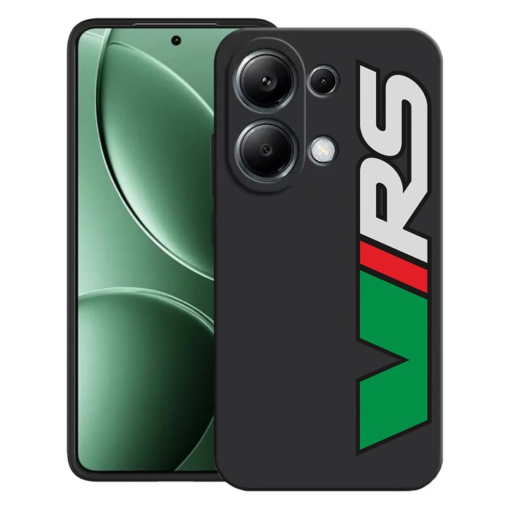 BestCase® Husa pentru Poco M6 Pro 4G / Xiaomi Redmi Note 14 Pro 4G cu Design Skoda VRS, TPU Mat Ultra Slim, 2052019 B 1718