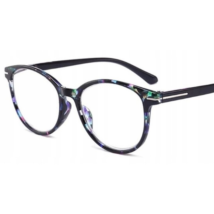 Ochelari de vedere, femei, +1.00, plastic, floral