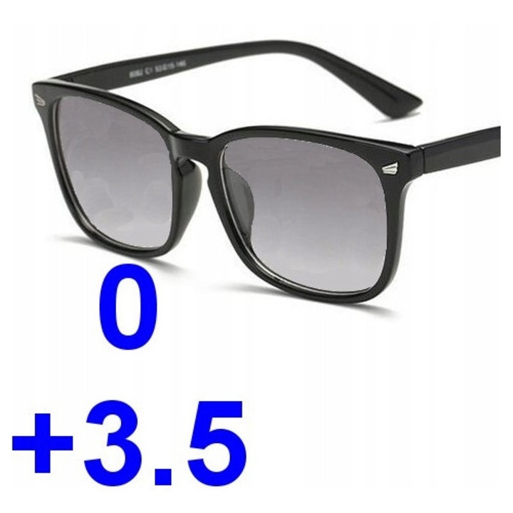 Ochelari de soare progresivi F217p, transparenti, +3.50, set cu carcasa și ștergere, pentru femei