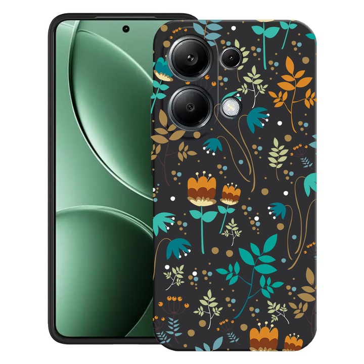 BestCase® Калъф за Poco M6 Pro 4G / Xiaomi Redmi Note 14 Pro 4G с дизайн „Пролетни цветя“, ултратънък матов TPU, 2052019 B 28