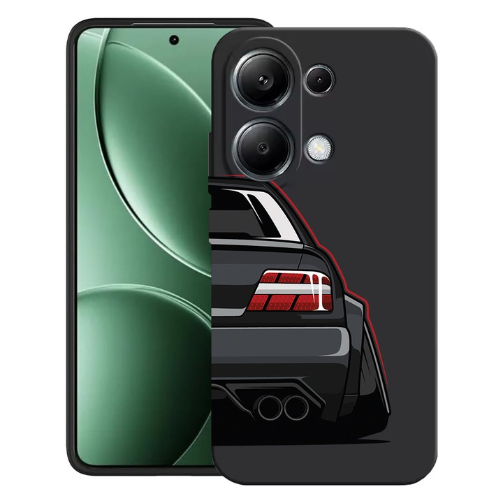 BestCase® Калъф за Poco M6 Pro 4G / Xiaomi Redmi Note 14 Pro 4G с дизайн „Секси стоп E36“, Ултра тънък матов TPU, 2052019 B 1447